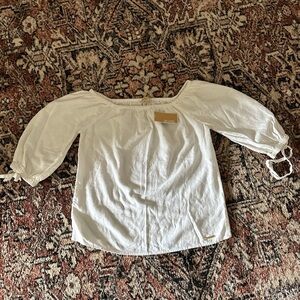 Michael Kors White Off-Shoulder Top